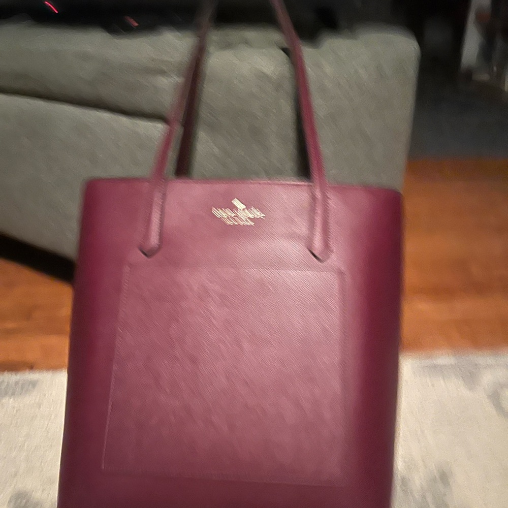 Kate Spade Deep Red Leather Tote